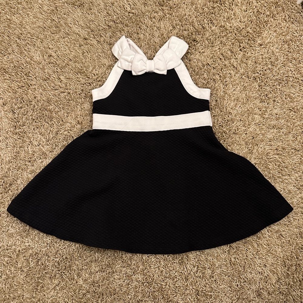 Janie and Jack Black and White Halter Sundress